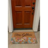 Valerine Life Kapı Önü Paspası 45X70cm Kaymaz Taban Dekoratif İç Dış Mekan Renkli Gelincik Çiçekleri