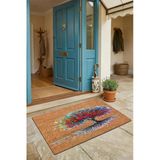 Valerine Life Kapı Önü Paspası 45X70cm Kaymaz Taban Dekoratif İç Dış Mekan Renkli Yaşam Ağacı