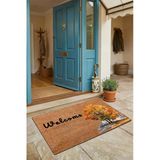 Valerine Life Kapı Önü Paspası 45X70cm Kaymaz Taban Dekoratif İç Dış Mekan Sonbahar Çınar Ağacı