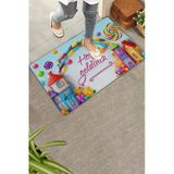Valerine Life Kapı Önü Paspası 45X70cm Kaymaz Taban Dekoratif İç Dış Mekan Sugar Village
