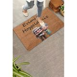 Valerine Life Kapı Önü Paspası 45X70cm Kaymaz Taban Dekoratif İç Dış Mekan Up Sevimli Yaşlı Çifti