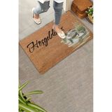 Valerine Life Kapı Önü Paspası 45X70cm Kaymaz Taban Dekoratif İç Dış Mekan Yaban Ördekleri