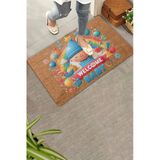 Valerine Life Kapı Önü Paspası 45X70cm Kaymaz Taban Dekoratif İç Dış Mekan Yeni Doğan Balonlu