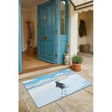 Valerine Life Kapı Önü Paspası 45X70cm Kaymaz Taban İç Dış Mekan Nihilist Penguen Hadi Ben Kaçtım