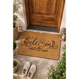 Valerine Life Kapı Önü Paspası 45X70cm Velür Doku Coco Görünüm Dış Mekan Cadılar Bayramı Karşılaması