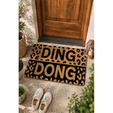 Valerine Life Kapı Önü Paspası 45X70cm Velür Doku Coco Görünüm Kaymaz İç Dış Mekan Zili Çal