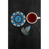 Valerine Life Kutsal Geometri Mandala Desenli Yıkanabilir Kaydırmaz Ofis Çay Ve Fincan Bardak Altlığı 10X10cm 6 Adet