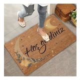 Valerine Life Mehtap Ay ve Yıldız Temalı Hoş Geldiniz Kapı Önü Paspası 45x70cm