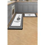 Valerine Life Mutfak Yolluğu Halısı Home Tezgah Önü Paspası İkili Kilim Takımı Döküntülere Estetik Ç