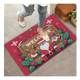 Valerine Life Noel Babalı Yılbaşı Tabelası Welcome Kapı Önü Paspası 45x70cm