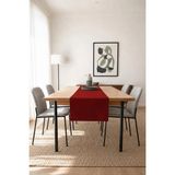 Valerine Life Runner Amerikan Servisi 40X140CM Dijital Baskılı Sıvı Geçirmez Masa Konsol Örtüsü - Bordo