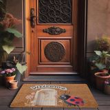 Valerine Life Şans Kapında Uğur Böceği Welcome Kapı Önü Paspası 45x70cm
