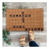 Valerine Life Scrabble Welcome Home Kişiye, İsme ve Aileye Özel Family Kapı Önü Paspası 45x70cm