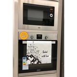 Valerine Life Sevgiyle Pişti Mutfak Kurulama Fırın Beyaz El Havlusu %100 Pamuklu 35X50CM 2 Adet - 35 x 50 cm