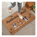 Valerine Life Üçlü Sevimli Yavru Köpekler Patilerinizi Silin Kapı Önü Paspası 45x70cm