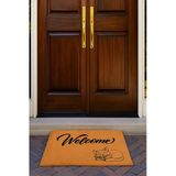 Valerine Life Velür Coco Dokulu Welcome Hoş Geldiniz Kapı Önü Dış Mekan Paspası 45X70cm 27Ycm260107