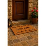 Valerine Life Velür Coco Dokulu Welcome Hoş Geldiniz Kapı Önü Dış Mekan Paspası 45X70cm 27Ycm260108