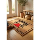 Valerine Life Velür Doku Coco Görünüm Hollywoodlu Balkon Bahçe Dış Kapı Önü Paspası 45X70cm Kaymaz