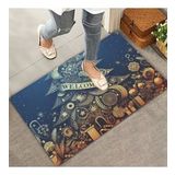 Valerine Life Yılbaşı Noel Çam Ağacı Ve Hediyeler Welcome Kapı Önü Paspası 45x70cm