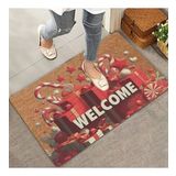 Valerine Life Yılbaşı Şemsiye Şekeri Ve Hediyeler Welcome Kapı Önü Paspası 45x70cm