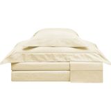 Valeron Amaouge Ekru Pamuk Jakar Super King Size Nevresim Takımı 260 x 240 cm - Standart