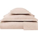 Valeron Bellis Pudra Pamuklu Çift Kişilik Yatak Örtüsü Seti 270 x 260 cm - Standart