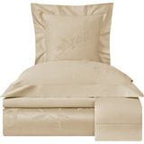Valeron Clarins Bej Pamuklu Jakar Çift Kişilik Nevresim Takımı 200 x 220 cm - Standart
