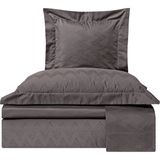 Valeron Davis Antrasit Pamuklu Jakar Super King Size Nevresim Takımı 260 x 240 cm - Standart
