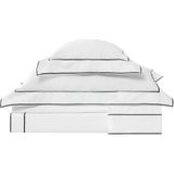 Valeron Duo Antrasit Işlemeli Saten Çift Kişilik Nevresim Takımı 200 x 220 cm - Standart