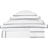 Valeron Duo Lacivert Işlemeli Saten King Size Nevresim Takımı 240 x 220 cm - Standart