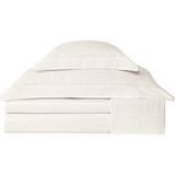 Valeron Leggero Beyaz Pamuk Saten Jakar King Size Nevresim Takımı 240 x 220 cm - Standart