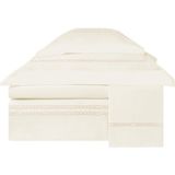 Valeron Maillon Pudra Işlemeli Pamuk Saten Çift Kişilik Nevresim Takımı 200 x 220 cm - Standart