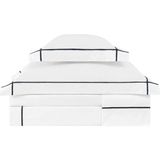 Valeron Mono Antrasit Işlemeli Saten Super King Size Nevresim Takımı 260 x 240 cm - Standart