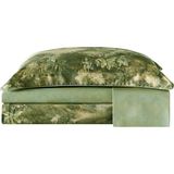 Valeron Sauvage Yeşil Pamuk Saten Çift Kişilik Nevresim Takımı 200 x 220 cm - Standart