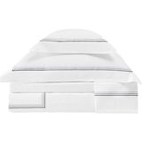 Valeron Trio Antrasit Işlemeli Saten Super King Size Nevresim Takımı 260 x 240 cm - Standart