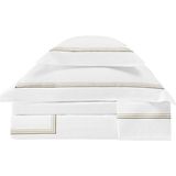 Valeron Trio Camel Işlemeli Saten Çift Kişilik Nevresim Takımı 200 x 220 cm