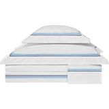 Valeron Trio Lacivert Işlemeli Saten King Size Nevresim Takımı 240 x 220 cm - Standart