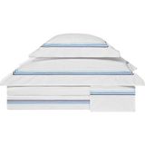 Valeron Trio Lacivert Işlemeli Saten Super King Size Nevresim Takımı 260 x 240 cm - Standart