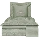 Valeron Valois Haki Pamuklu Jakar Super King Size Nevresim Takımı 260 x 240 cm - Standart