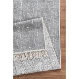 Valery Home Arya Çift Taraflı,Katlanabilir,Yıkanabilir,Yüksek Kalite Pamuk Salon,Oturma Odası,Balkon Kilim 200 x 300 Krem-Gri 1
