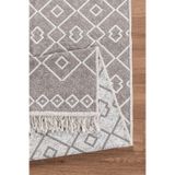 Valery Home Arya Vl Çift Taraflı,katlanabilir,yıkanabilir,yüksek Kalite Pamuk Salon,oturma Odası,balkon Kilim 100 x 300 Krem-Bej 3