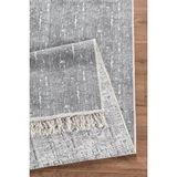 Valery Home Arya Vl Çift Taraflı,katlanabilir,yıkanabilir,yüksek Kalite Pamuk Salon,oturma Odası,balkon Kilim Gri