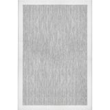 Valery Home Loom Yeni Nesil Sisal Yumuşak Dokuma Mutfak Koridor Kilim Kaymaz Pamuk Taban Halı 7110A - Beyaz - Gri - 100 x 400 cm