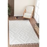 Valery Home Norway Vl Bukleli Premium Yumuşak Peluş Post Iskandinav Oturma Odası Salon Halısı 65377a Krem