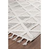 Valery Home Norway Vl Bukleli Premium Yumuşak Peluş Post Iskandinav Oturma Odası Salon Halısı 68107A Gri Krem Bej 100 X 400