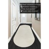 Valery Home Oval Comfort Overloklu Peluş Yolluk Ekru Saçaksız 100 X 150