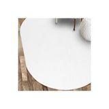 Valery Home Oval Comfort Puffy Overloklu Peluş Yolluk Beyaz 100x300 cm Yolluk