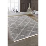 Valery Home Rodney Vl Yıkanabilir Kaydırmaz Çift Taraf Pamuk Dokuma K.gümüş Premium Kalite Kilim