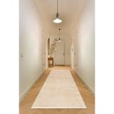 Valery Home Vl Comfort Düz Saçaklı Peluş Düz Yolluk Bej