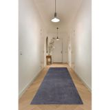 Valery Home Vl Comfort Overloklu Peluş Düz Yolluk Antrasit 80 X 450
